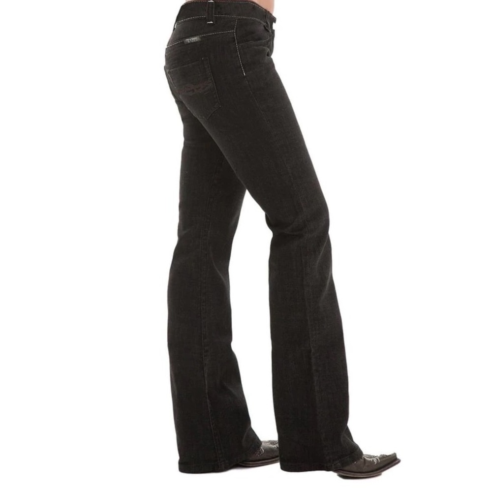 Cowgirl Tough Blackout Barbed Jeans Size 34x33